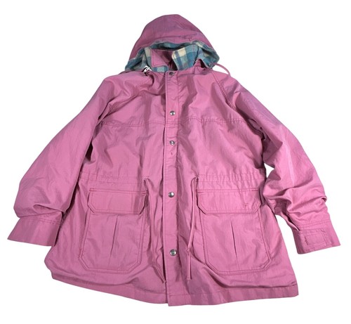Vtg woolrich pink hooded - vtg,